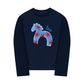 Áo Thun Dài Tay 26 - Blue Horse