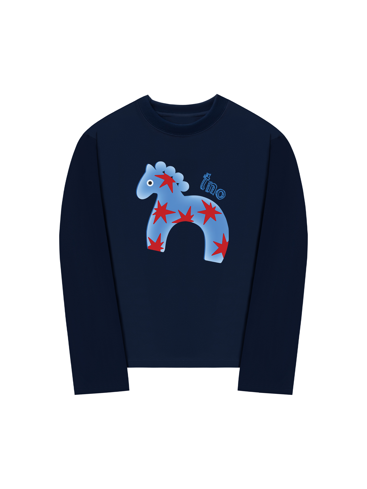 Áo Thun Dài Tay 26 - Blue Horse