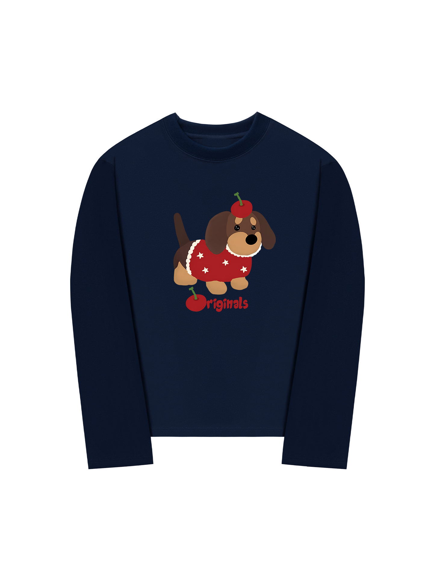 Áo Thun Dài Tay Animal Cute Puppy With Cherry
