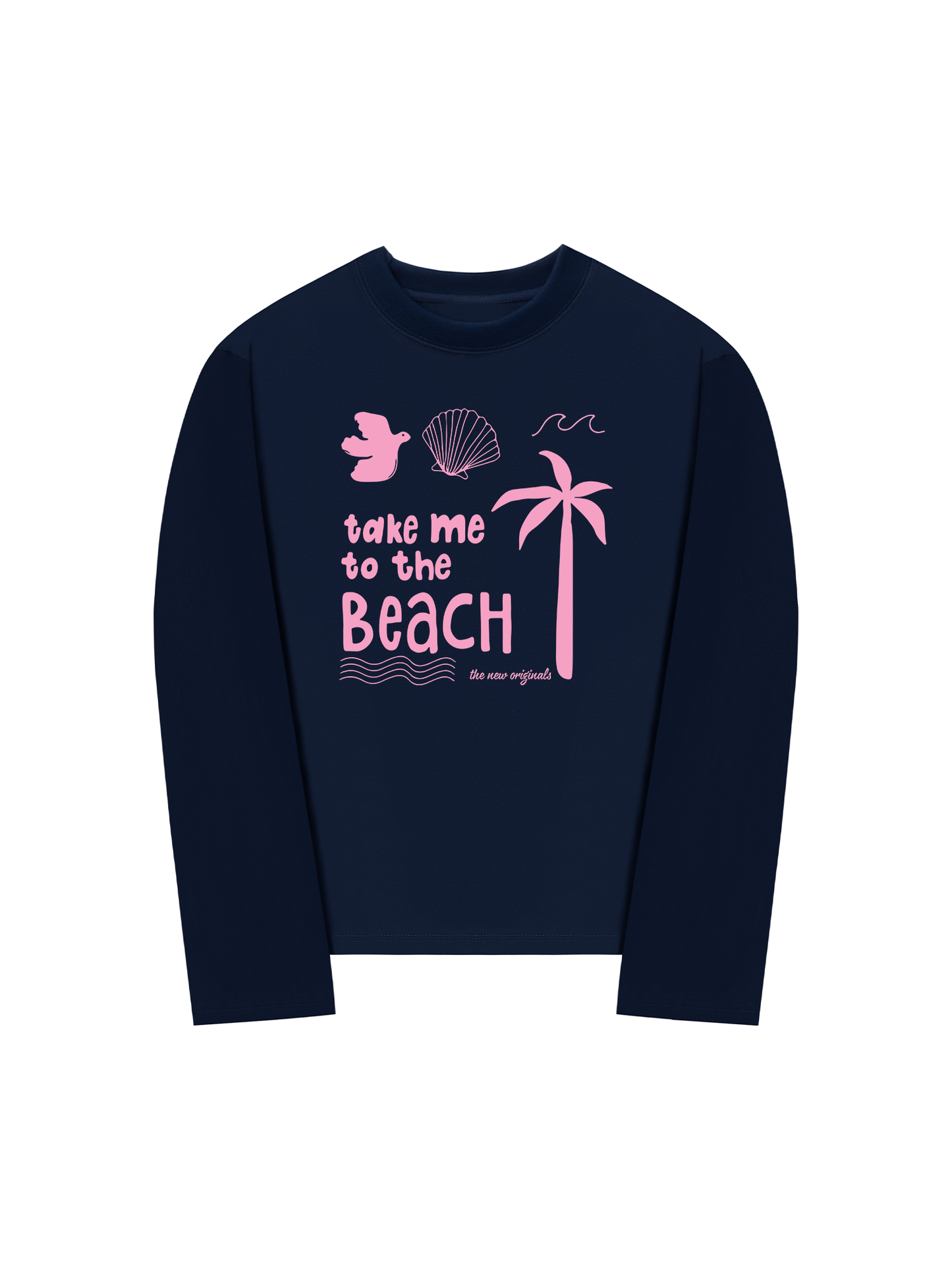 Áo Thun Dài Tay Take Me To The Beach Pink