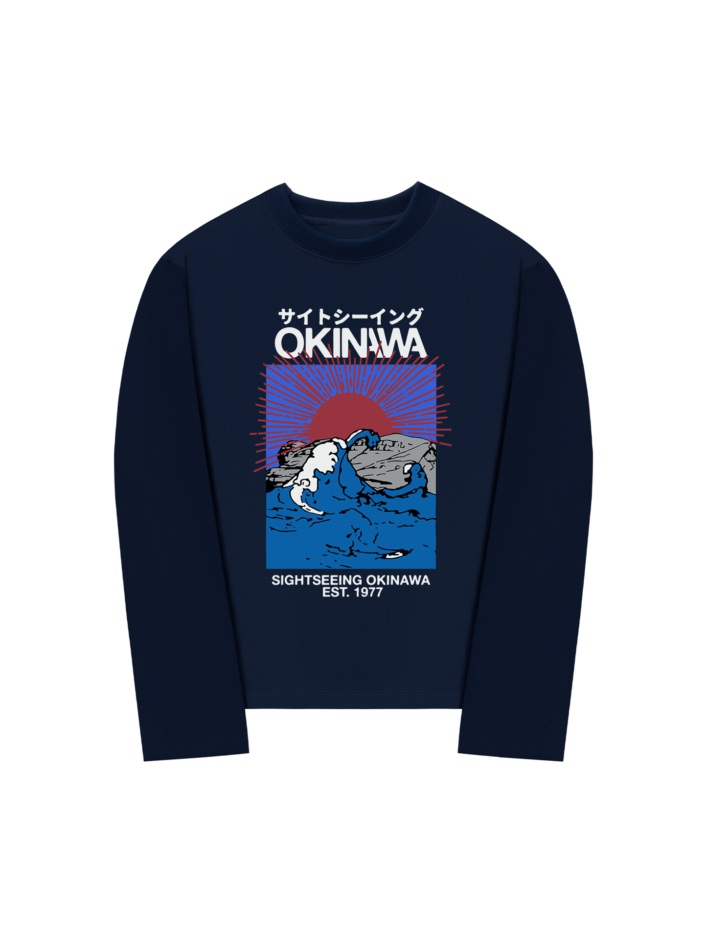 Áo Thun Dài Tay Great Wave Okinawa