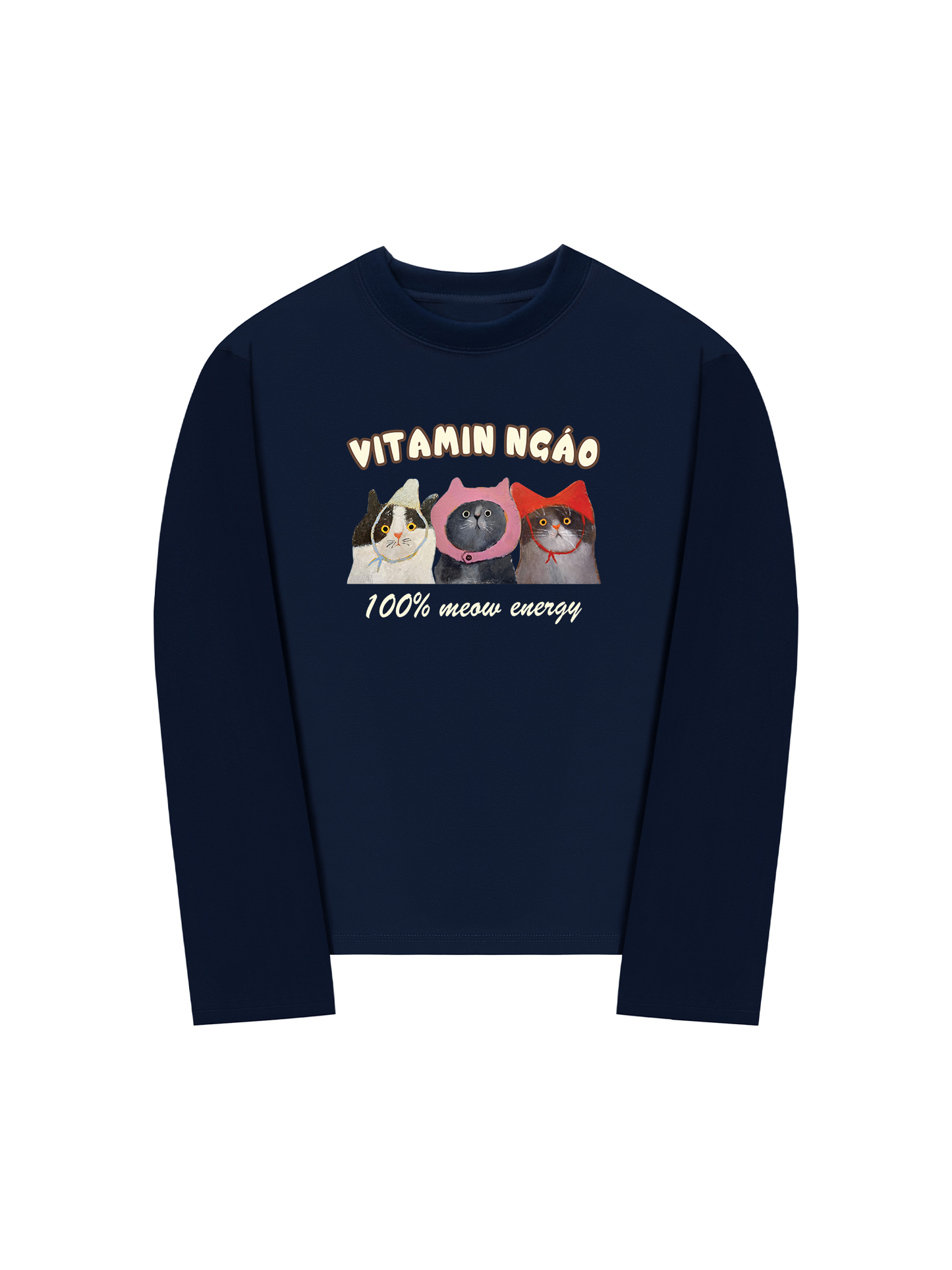 Áo Thun Dài Tay Vitamin Ngáo