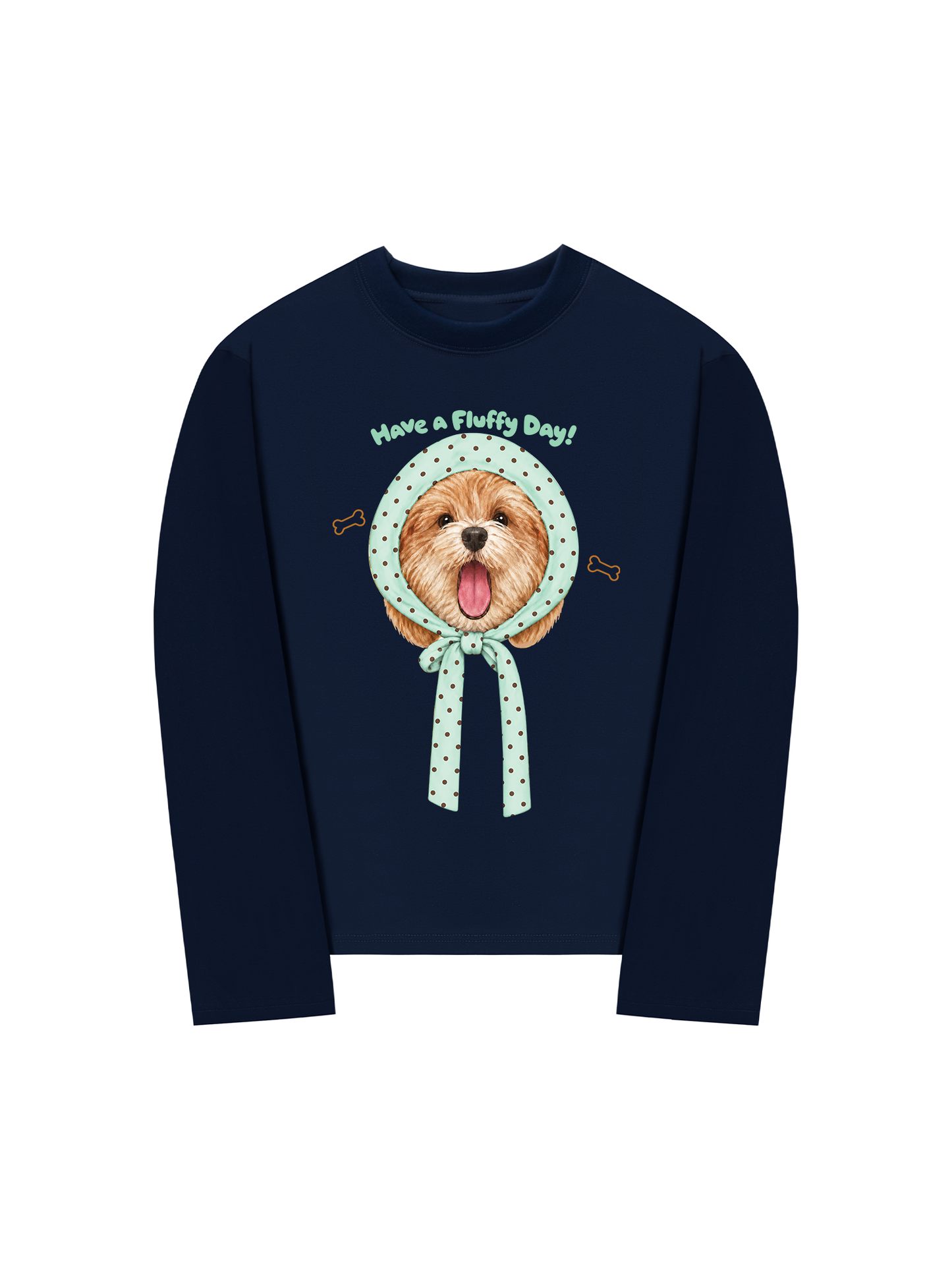 Áo Thun Dài Tay Blue Tiffany Have A Fluffy Day !