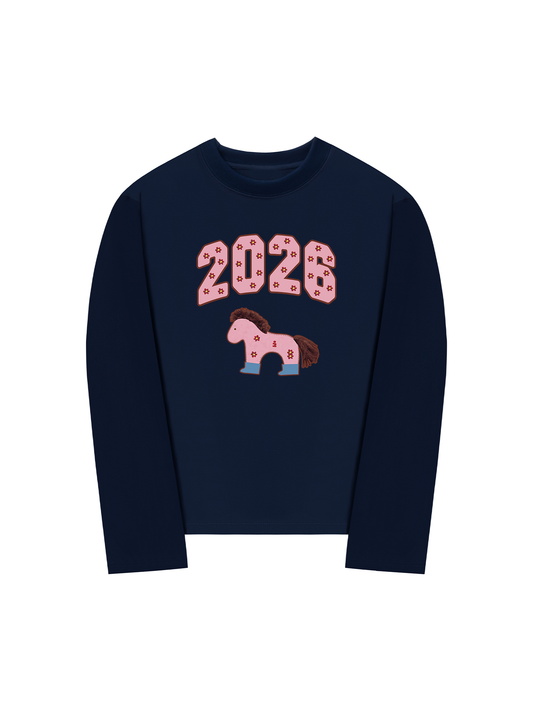 Áo Thun Dài Tay 2026 Pink Horse