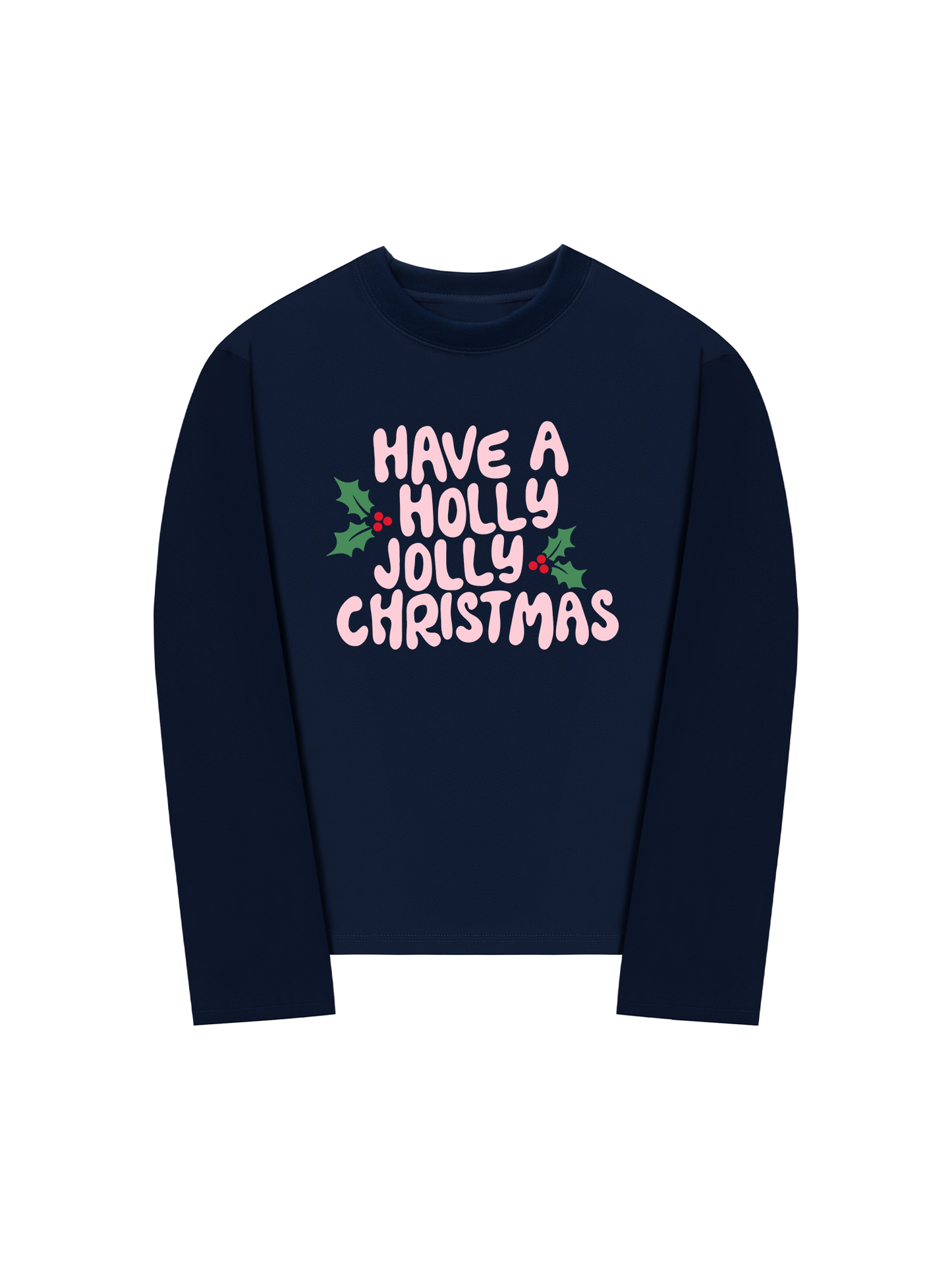 Áo Thun Dài Tay Holly Jolly Christmas