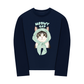 Áo Thun Dài Tay Meowy Cat Blue Tiffany Dots