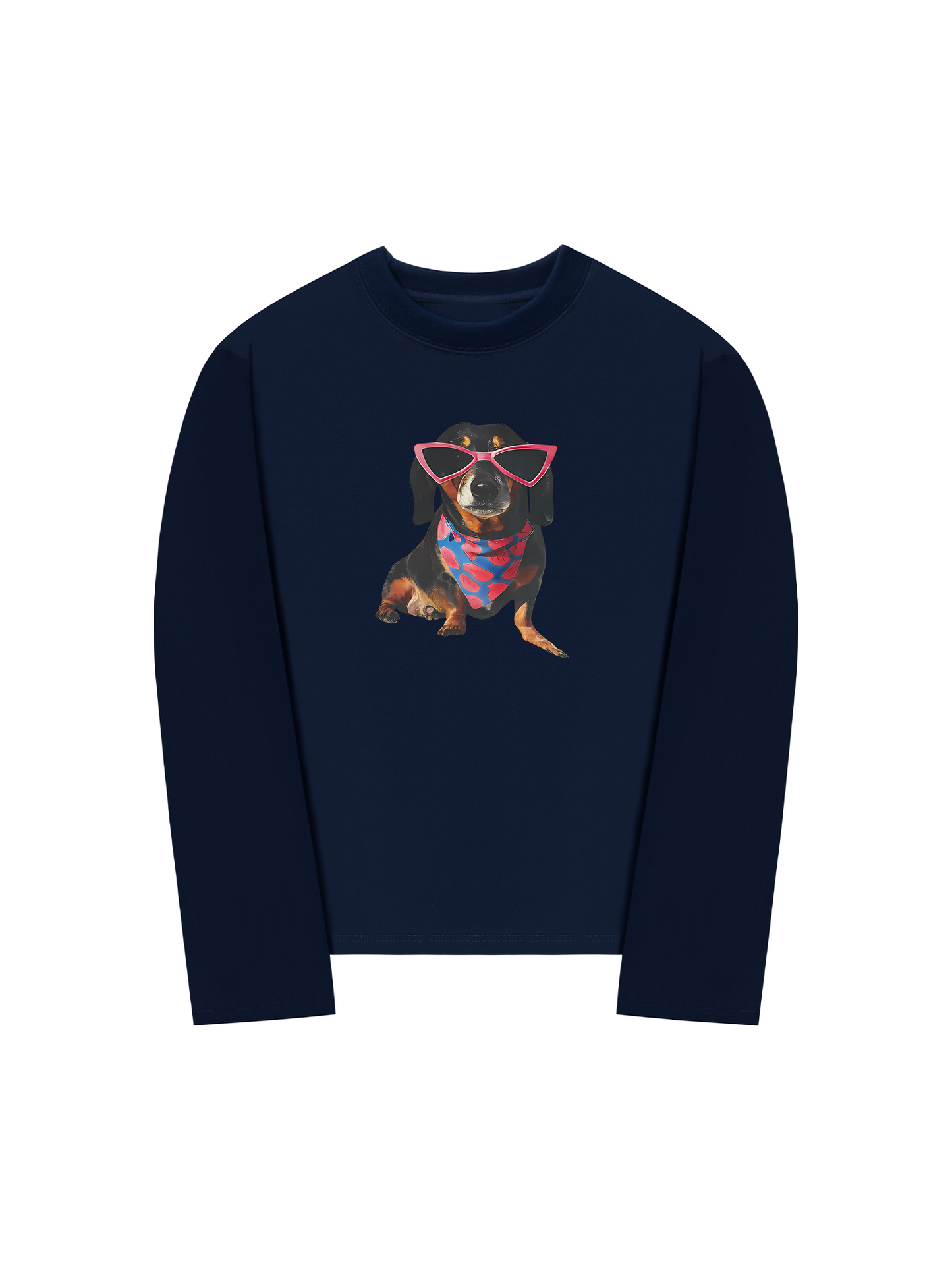 Áo Thun Dài Tay Animal Pink Glasses