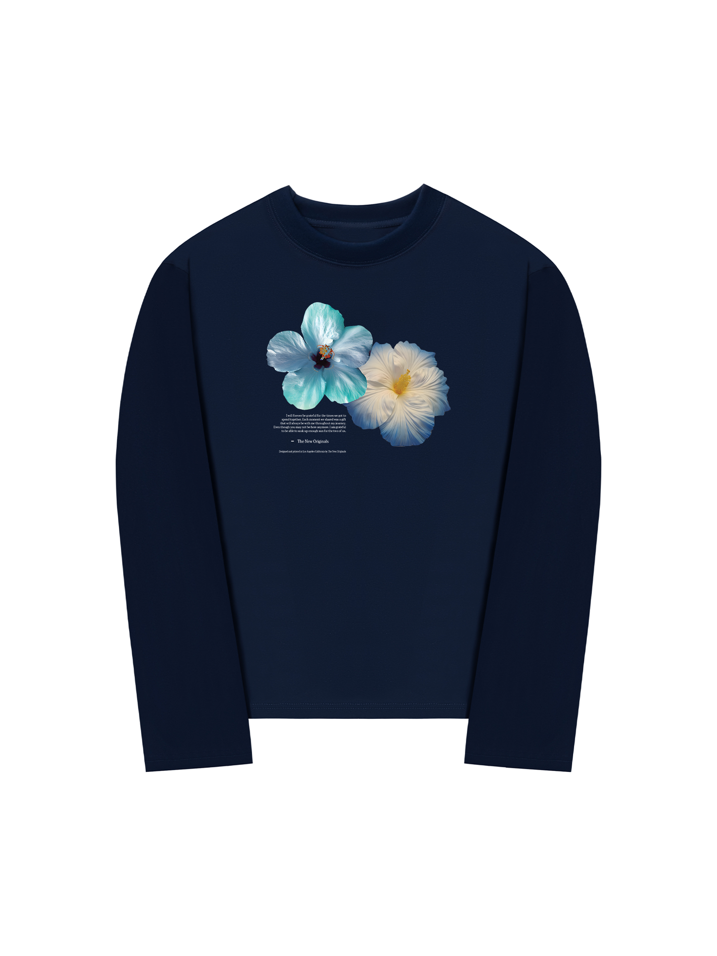 Áo Thun Dài Tay Summer Vibes Souble Blue Flower