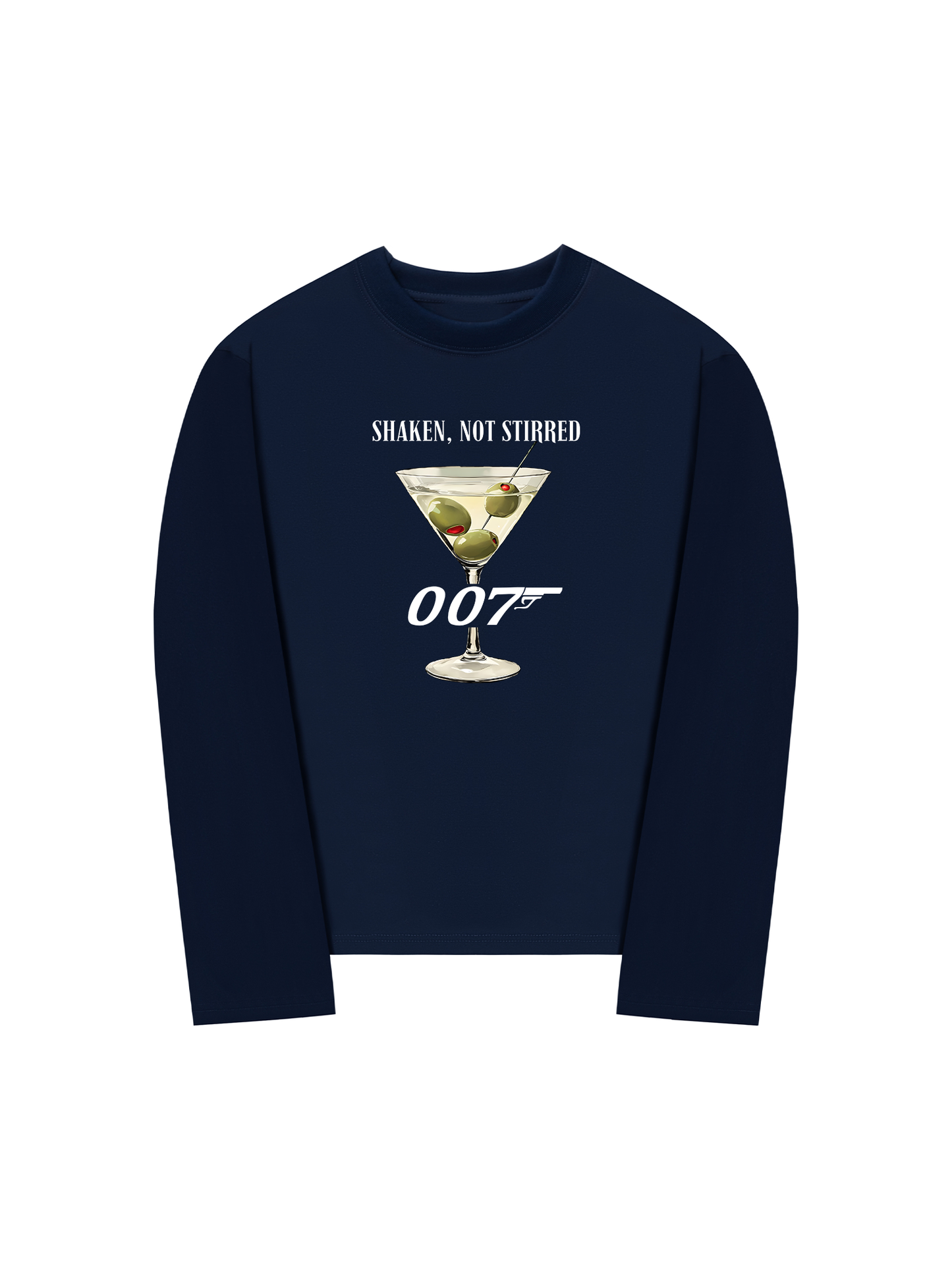 Áo Thun Dài Tay Shaken, not Stirred