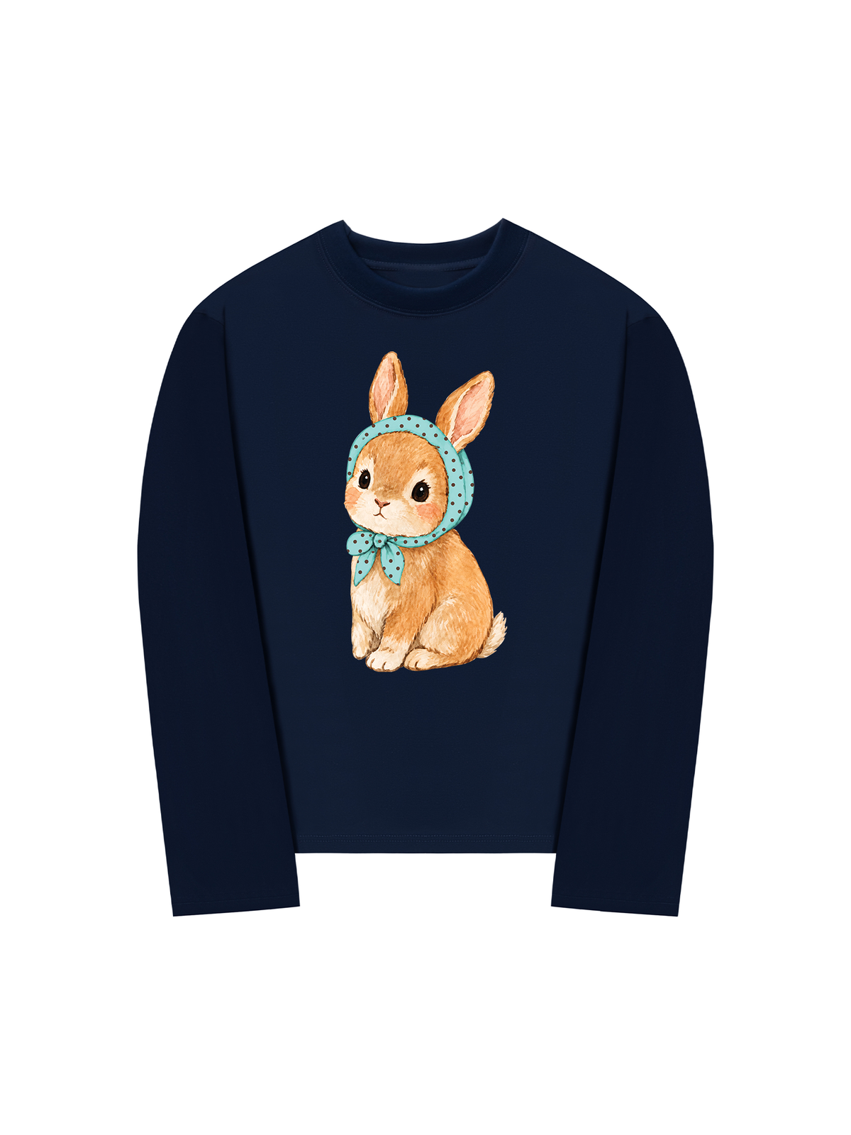 Áo Thun Dài Tay  Blue Tiffany Dotty Bunny
