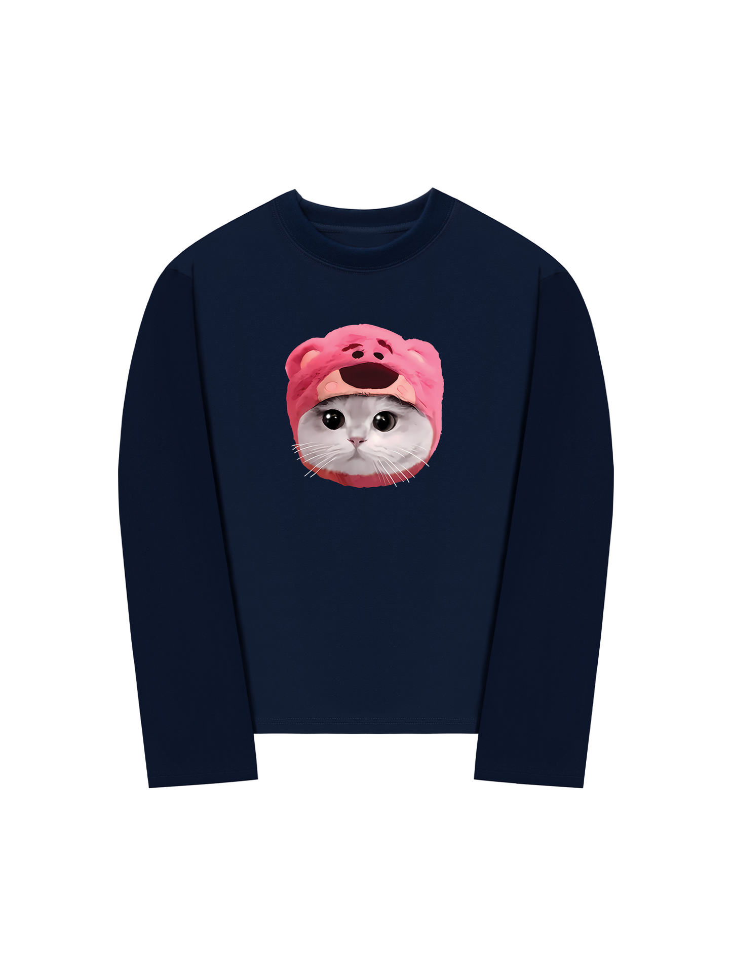Áo Thun Dài Tay Animal Mood Pink Meow