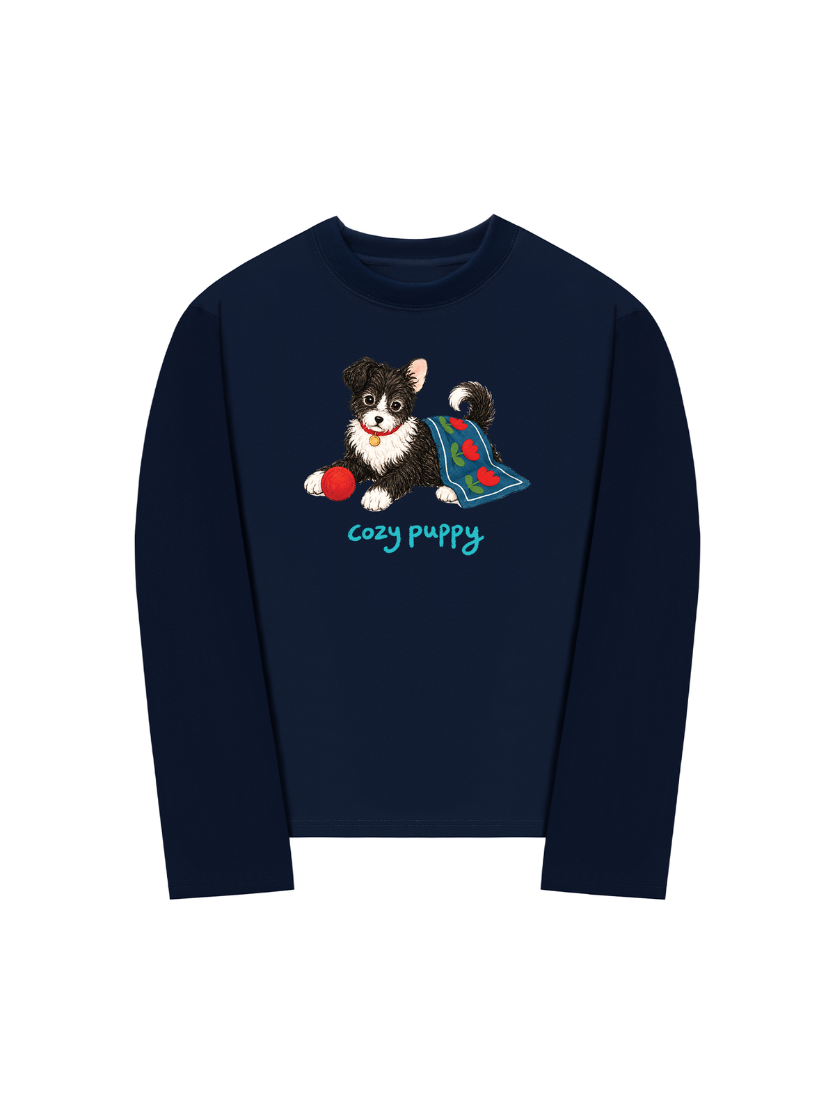 Áo Thun Dài Tay Cozy Puppy Tulip