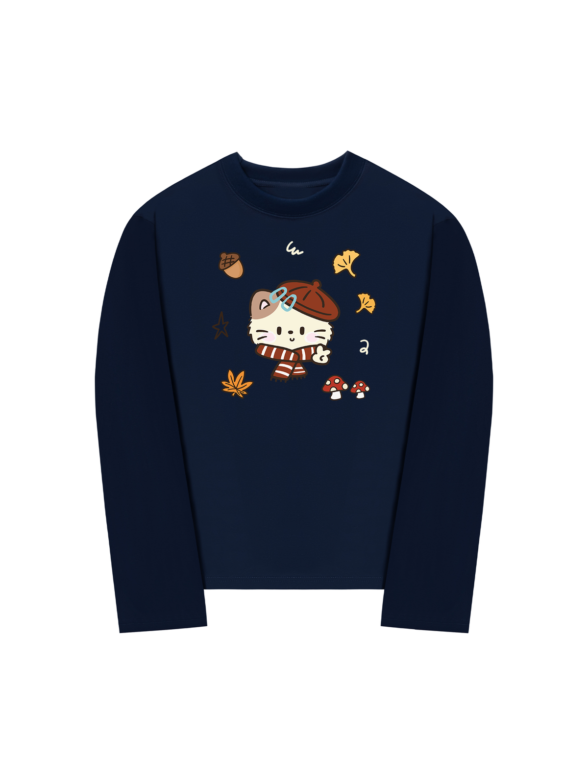 Áo Thun Dài Tay Meow Autumn Vibes