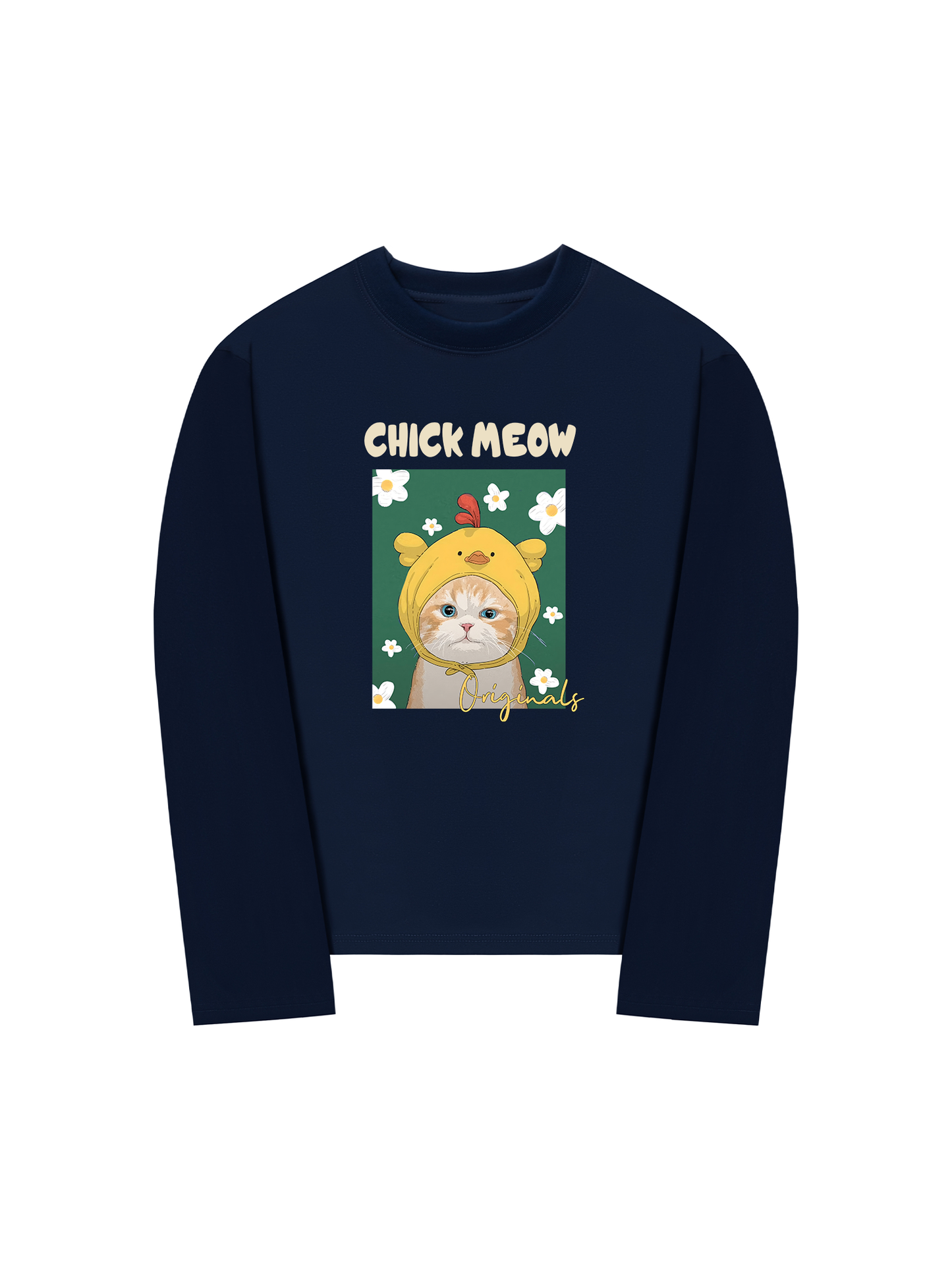 Áo Thun Dài Tay Chick Meow