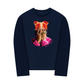 Áo Thun Dài Tay Jewel Ring & Orange Kitty Cap Wash