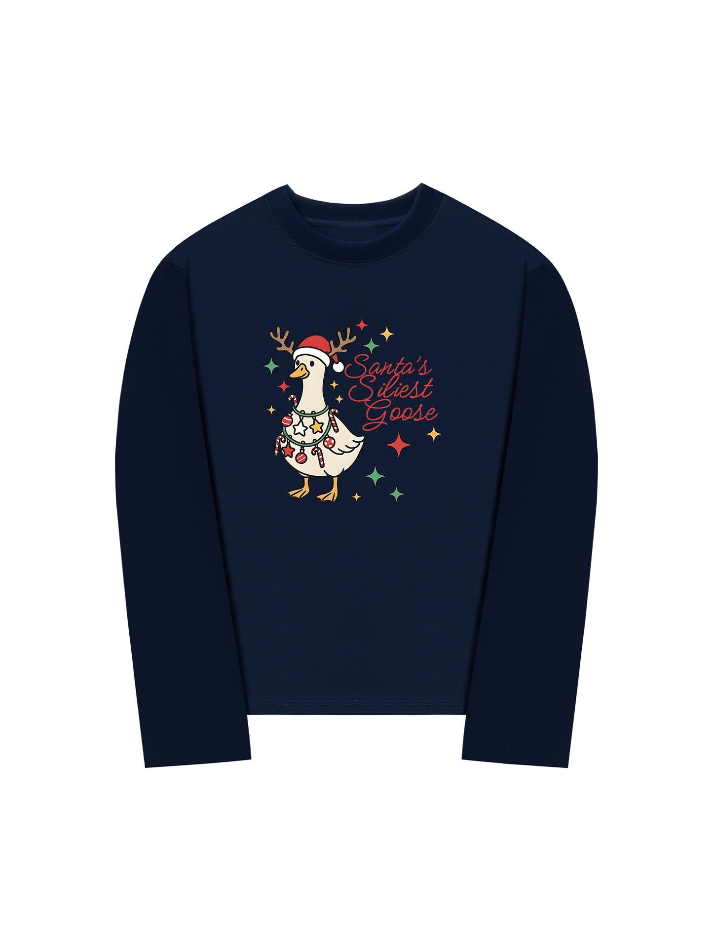 Áo Thun Dài Tay Santa’s Silly Goose