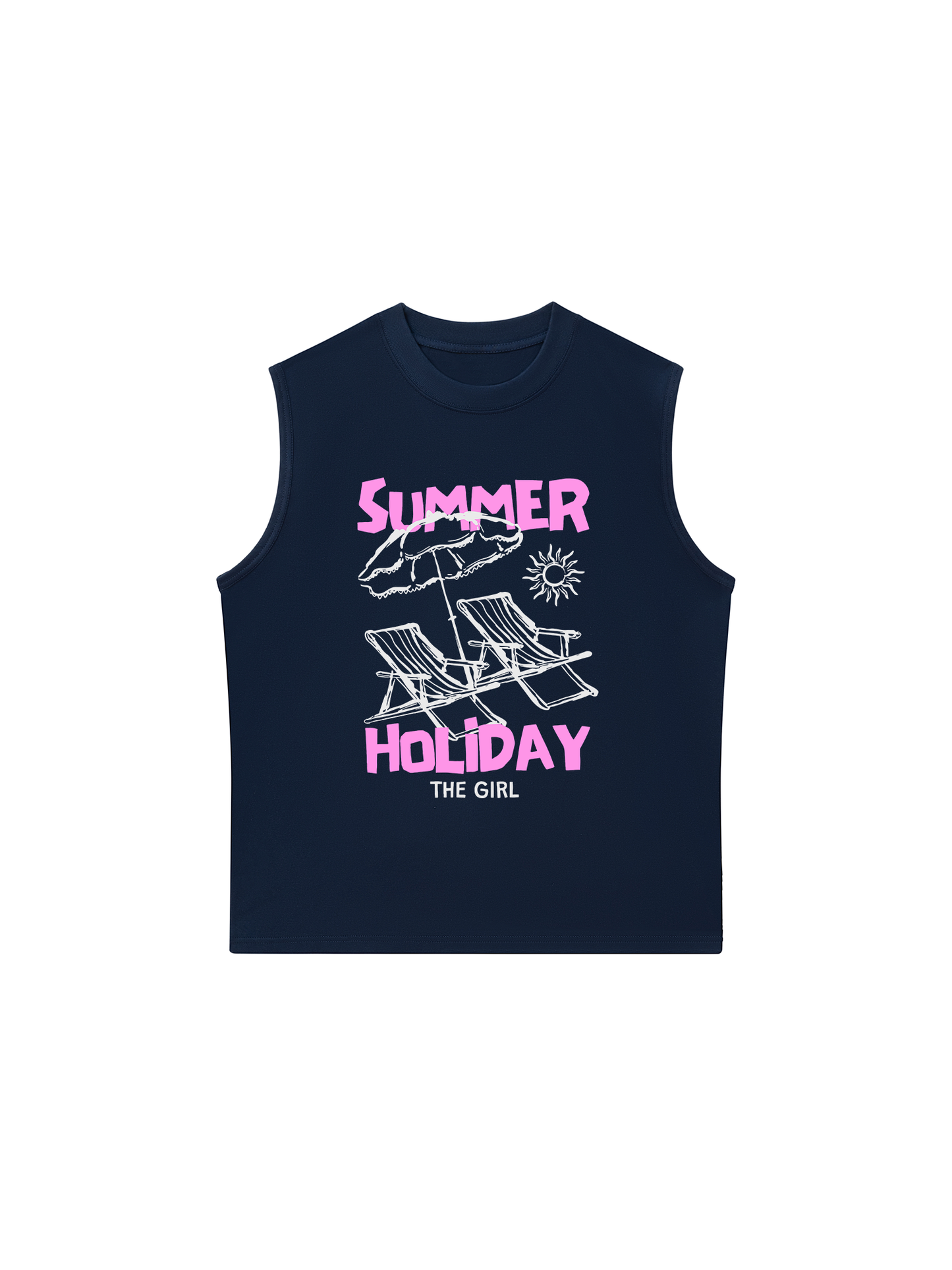 Áo Ba Lỗ Relaxed Fit Summer Holiday The Girl