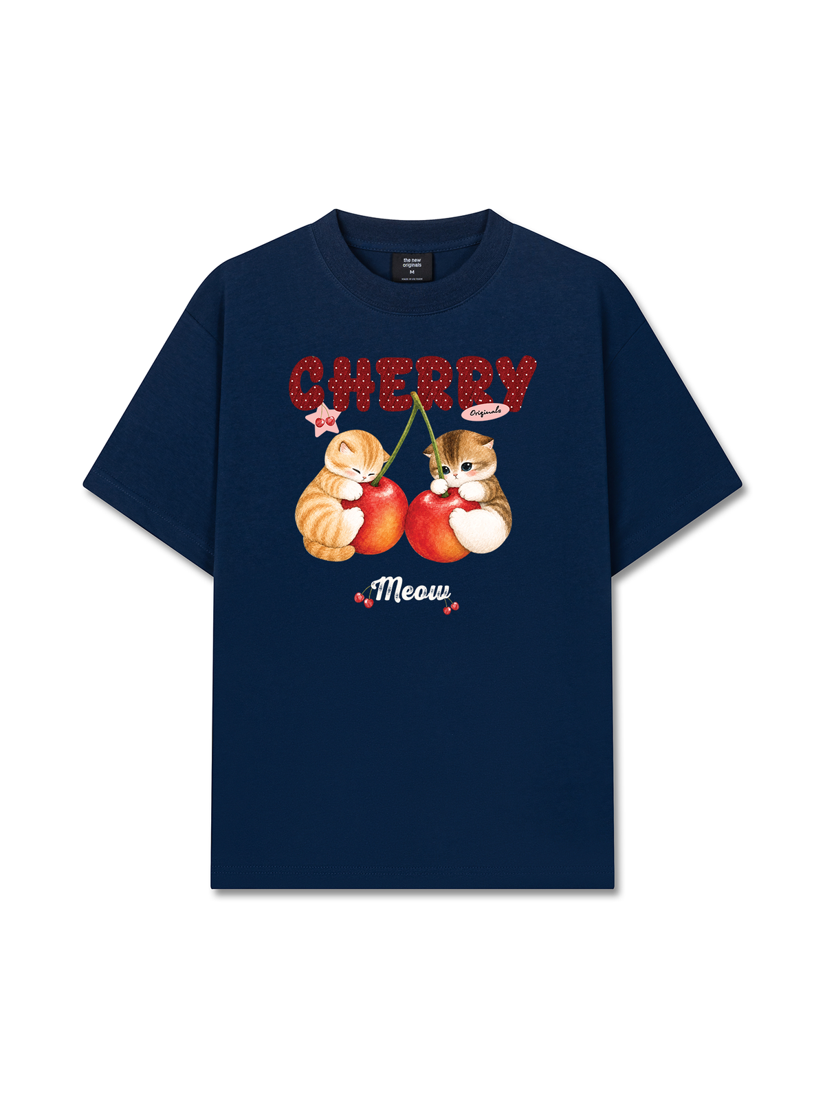 Áo Thun Relaxed Fit Cherry Meow