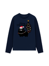 Áo Thun Dài Tay Black Kitty Christmas