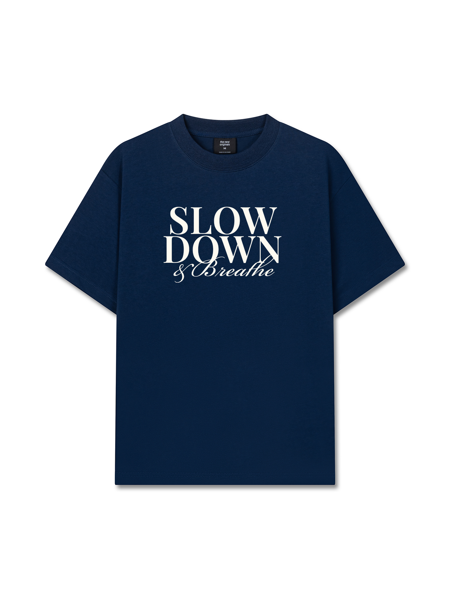 Áo Thun Relaxed Fit Slow Down & Breathe