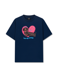 Áo Thun Relaxed Fit Animal Mood love my sausage