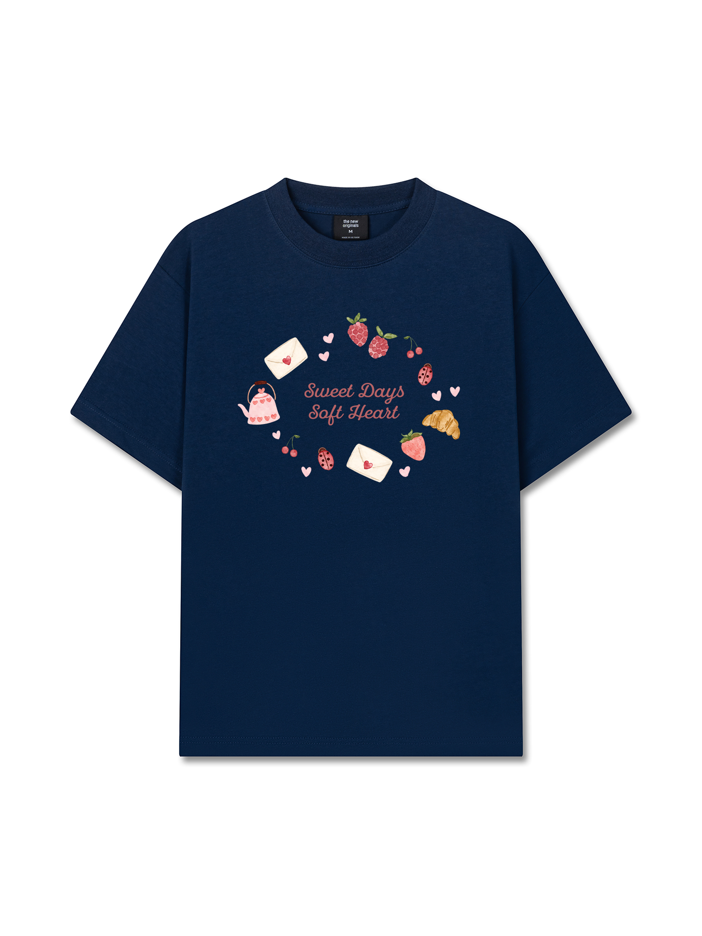 Áo Thun Relaxed Fit Soft Heart, Sweet Days
