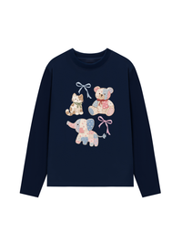Áo Thun Dài Tay Vintage Bear