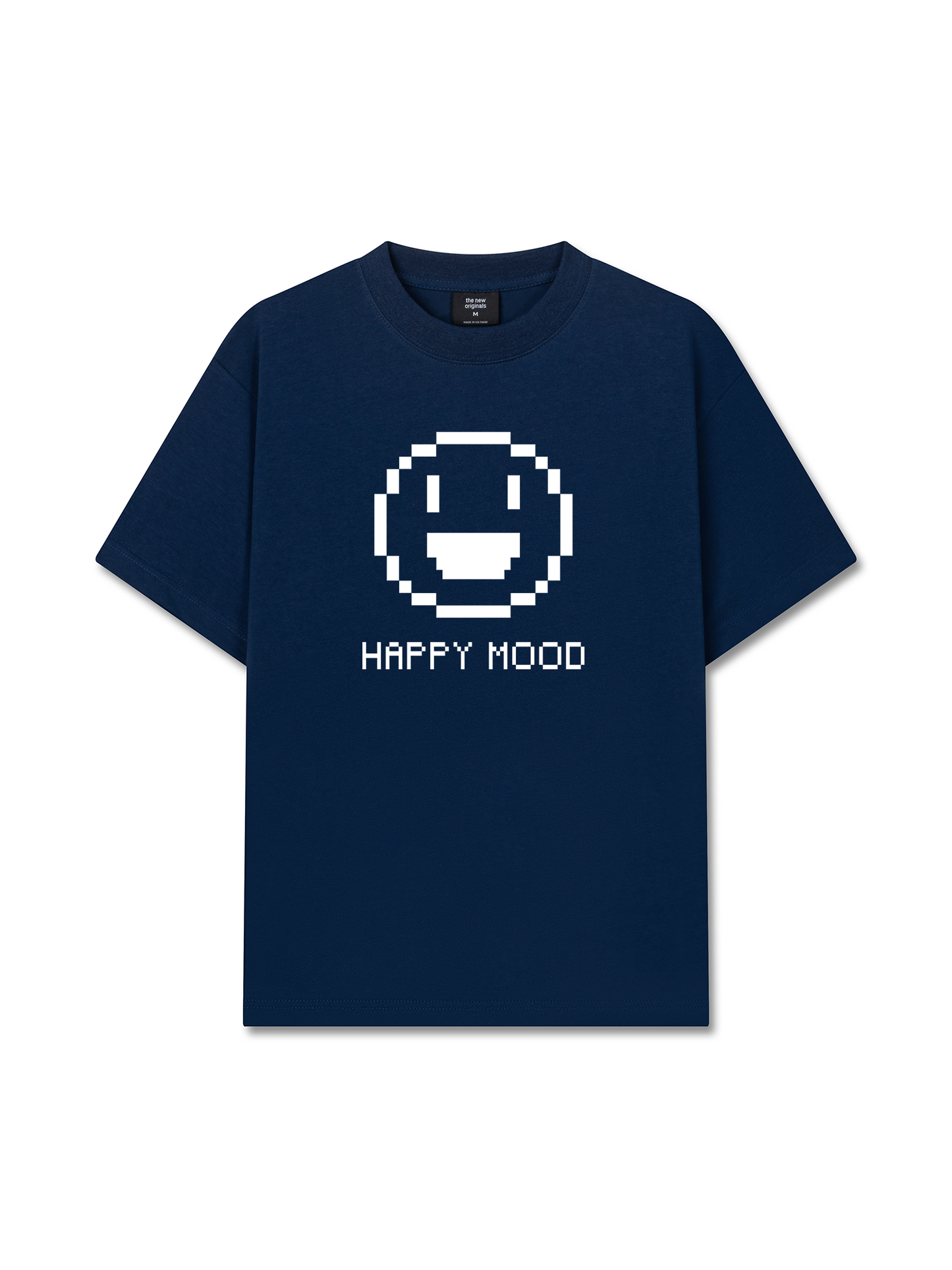 Áo Thun Relaxed Fit Pixel Universe Happy Mood
