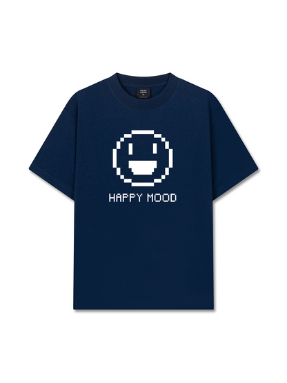 Áo Thun Relaxed Fit Pixel Universe Happy Mood