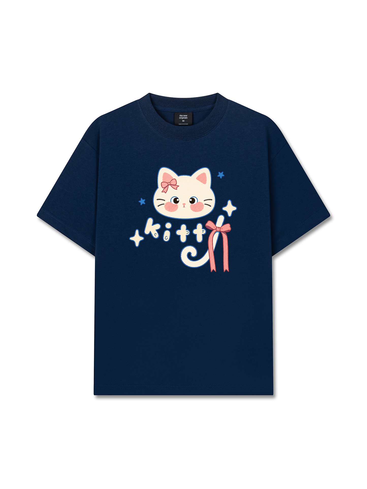 Áo Thun Relaxed Fit Blue Kitty