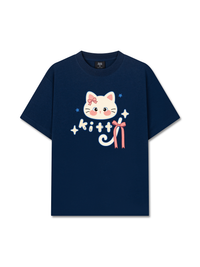 Áo Thun Relaxed Fit Blue Kitty