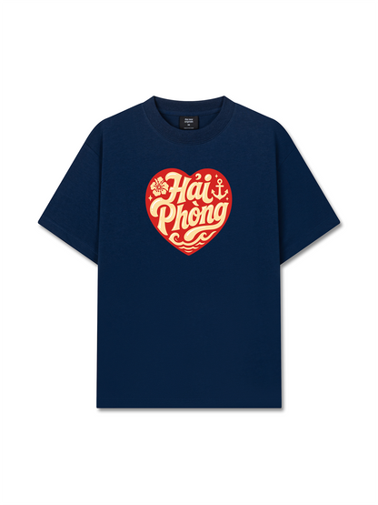 Áo Thun Relaxed Fit Hải Phòng In My Heart Retro