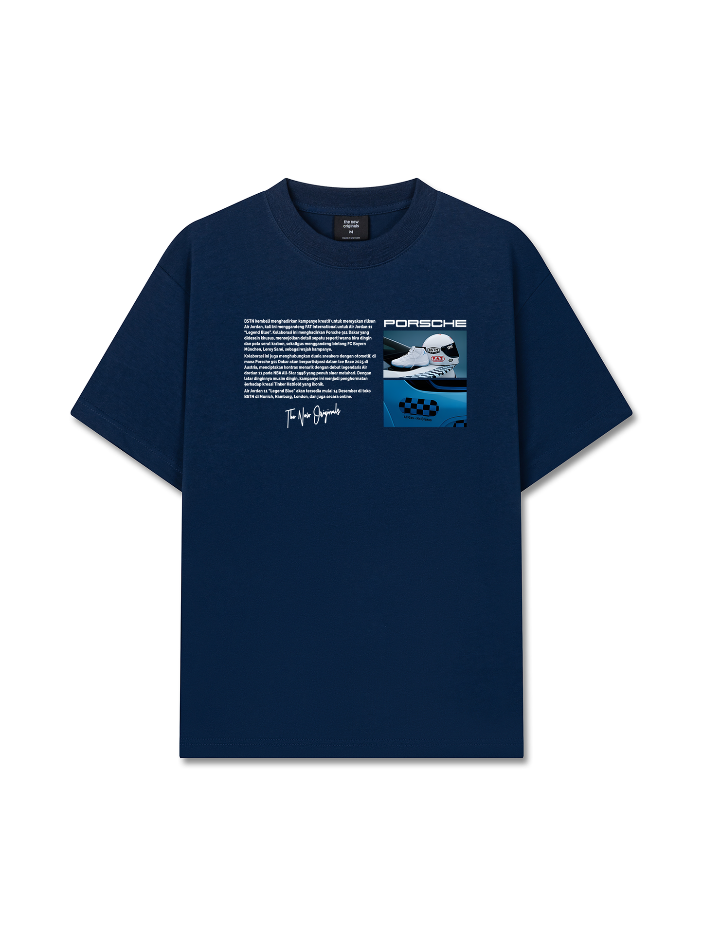 Áo Thun Relaxed Fit CAR Porsche 911 Blue Legend