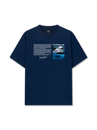 Áo Thun Relaxed Fit CAR Porsche 911 Blue Legend