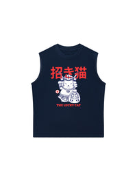 Áo Ba Lỗ Relaxed Fit Maneki Neko