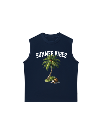 Áo Ba Lỗ Relaxed Fit Summer Vibes Coconut