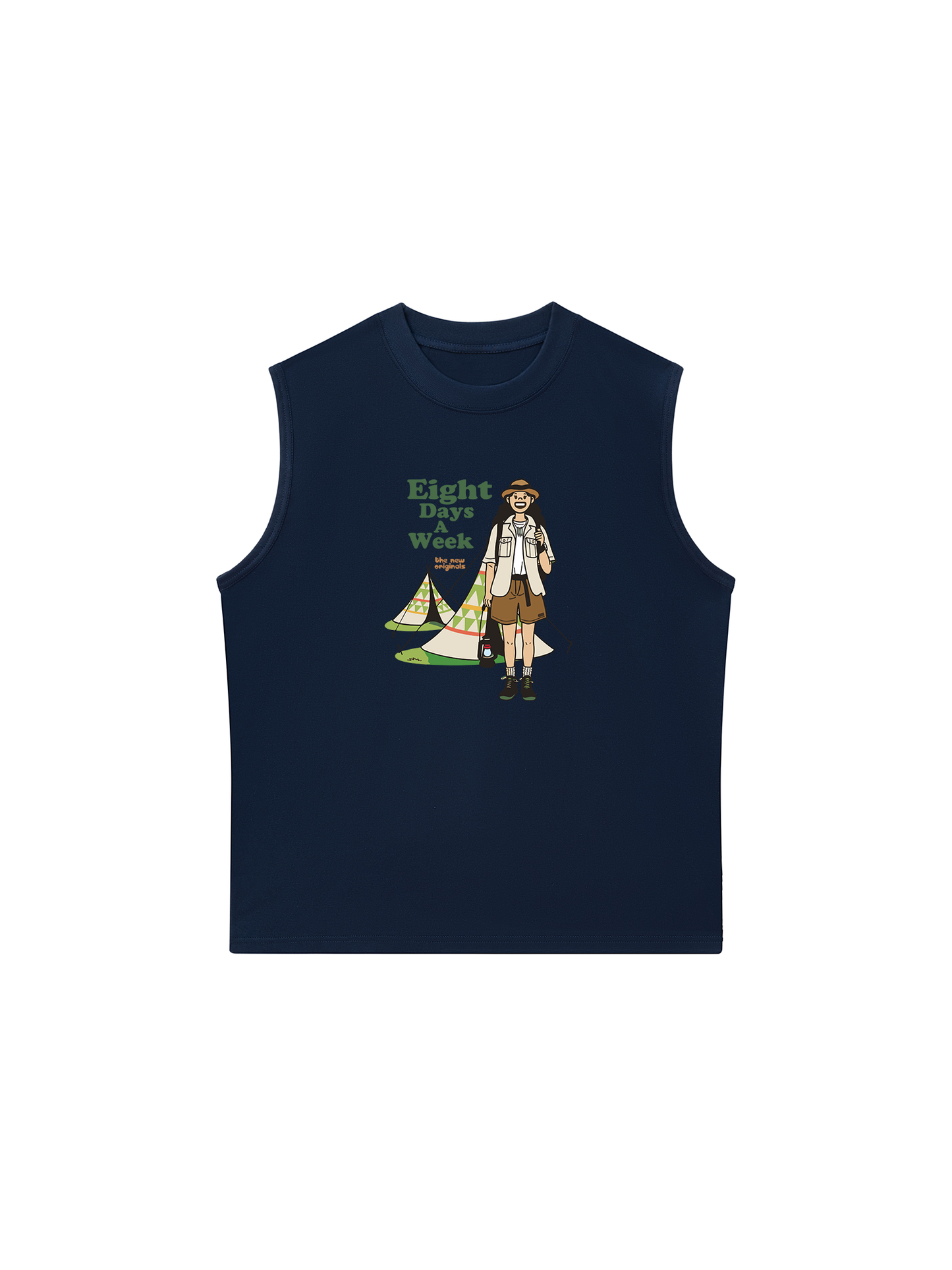 Áo Ba Lỗ Relaxed Fit Eight Days A Week Girl