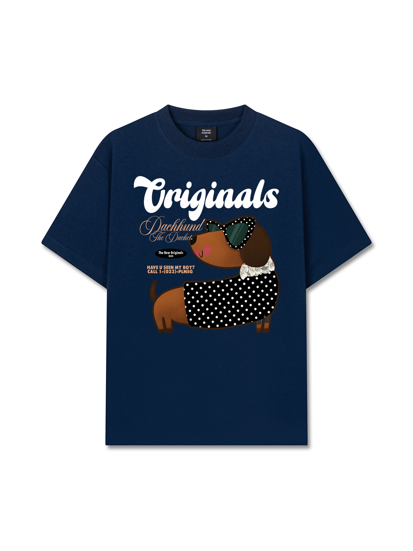 Áo Thun Relaxed Fit Animal Mood Dots Dachhund