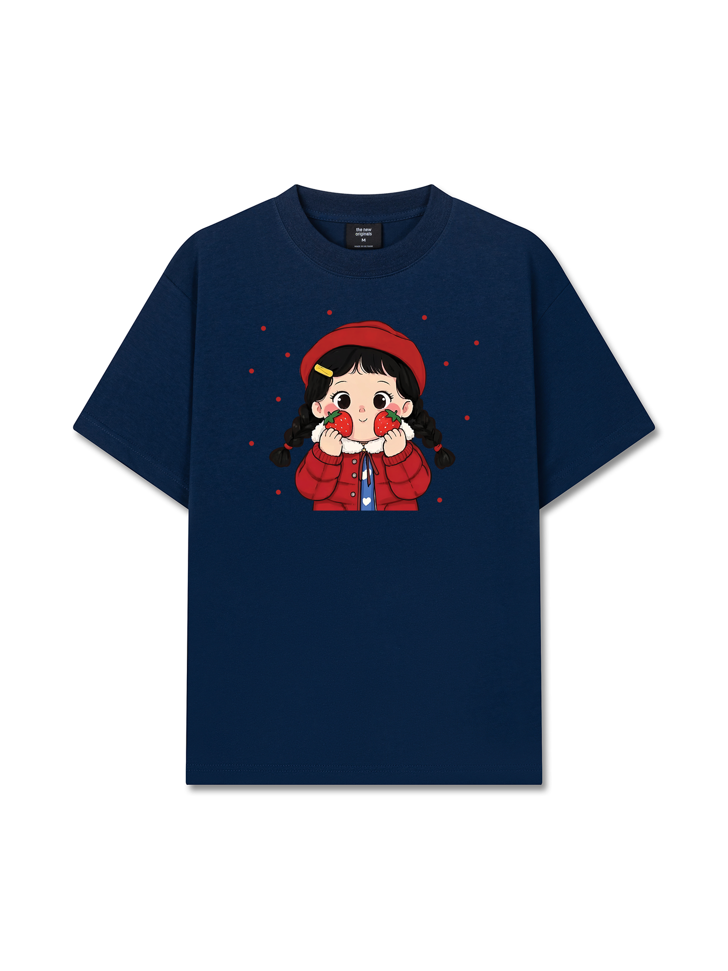 Áo Thun Relaxed Fit Dolly Girl Cute Strawberry Girl