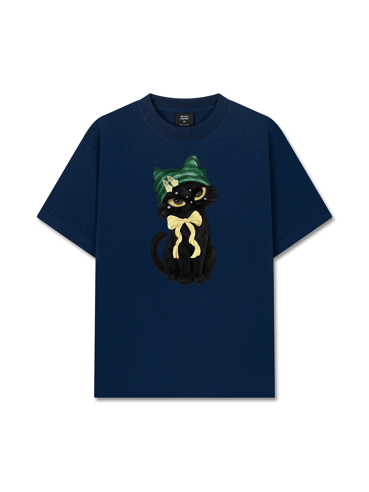 Áo Thun Relaxed Fit Black Cat Girl
