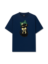 Áo Thun Relaxed Fit Black Cat Girl