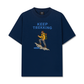 Áo Thun Relaxed Fit Blue Keep Trekking