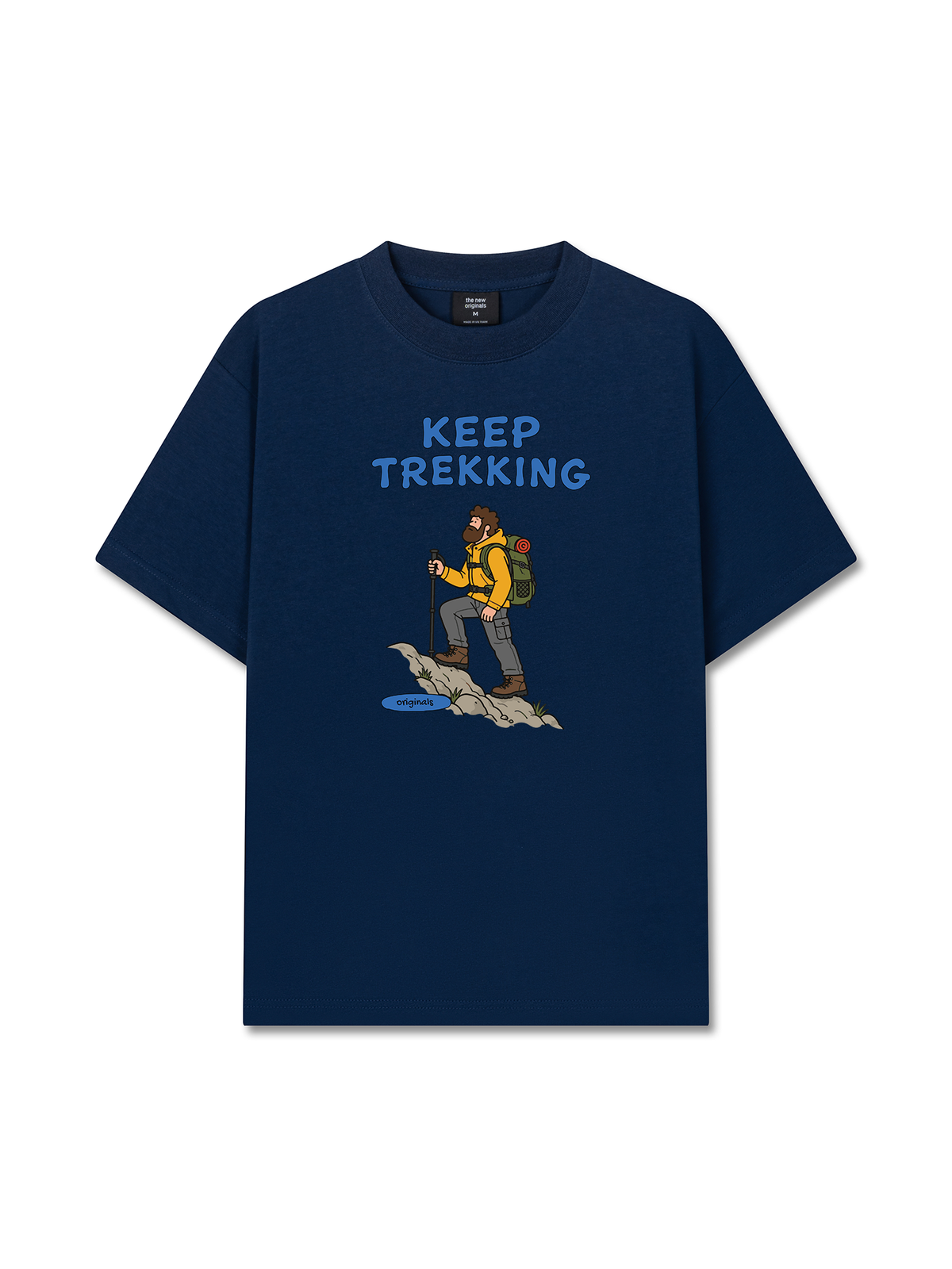 Áo Thun Relaxed Fit Blue Keep Trekking