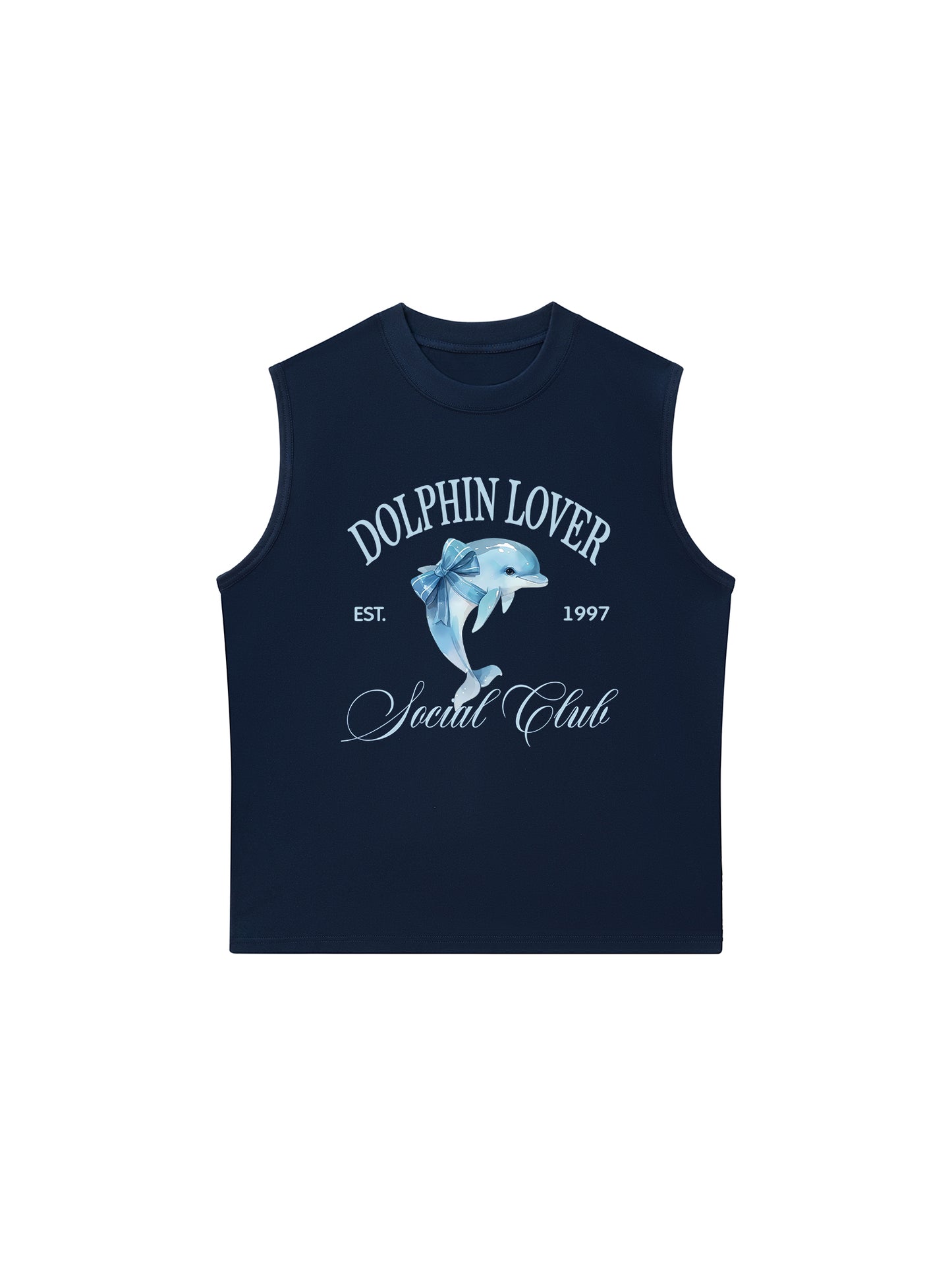Áo Ba Lỗ Relaxed Fit Ocean Dolphin Lover