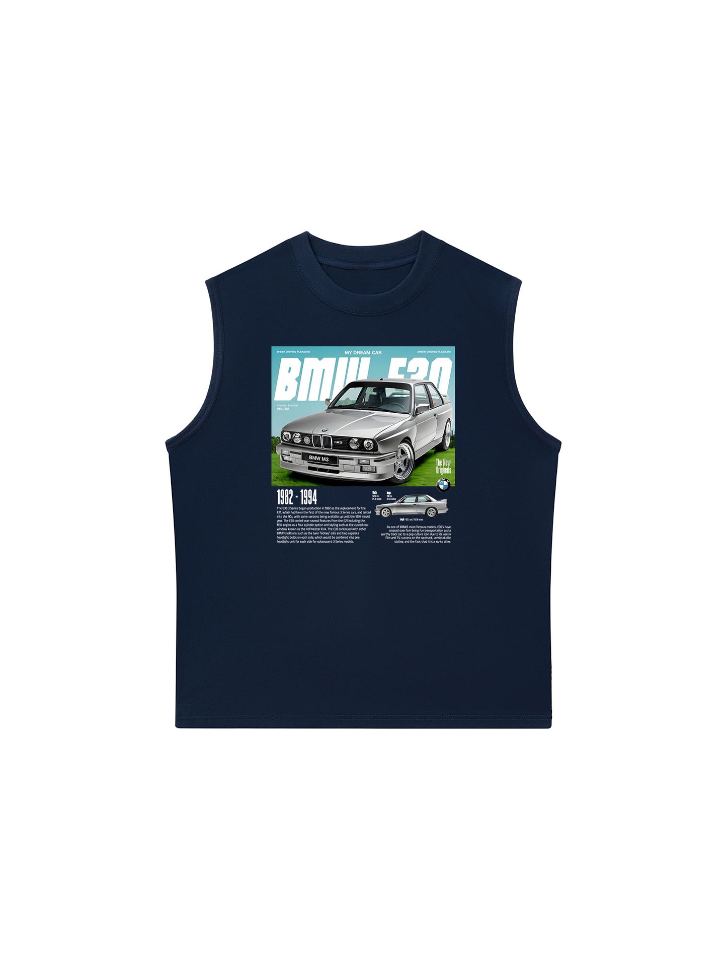 Áo Ba Lỗ Relaxed Fit CAR BMW E30 My Dream Car