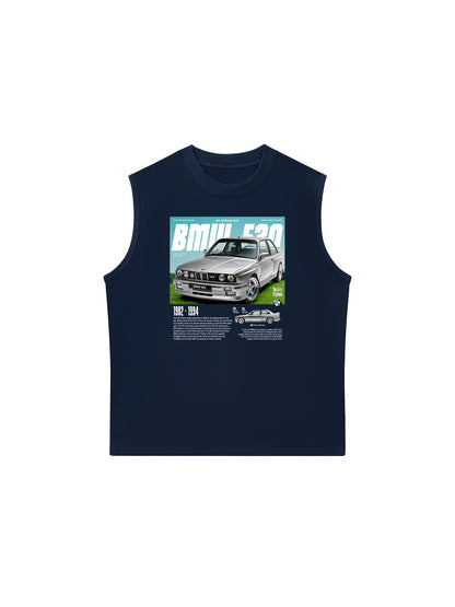 Áo Ba Lỗ Relaxed Fit CAR BMW E30 My Dream Car