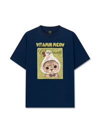 Áo Thun Relaxed Fit  Vitamin Meow With Duck