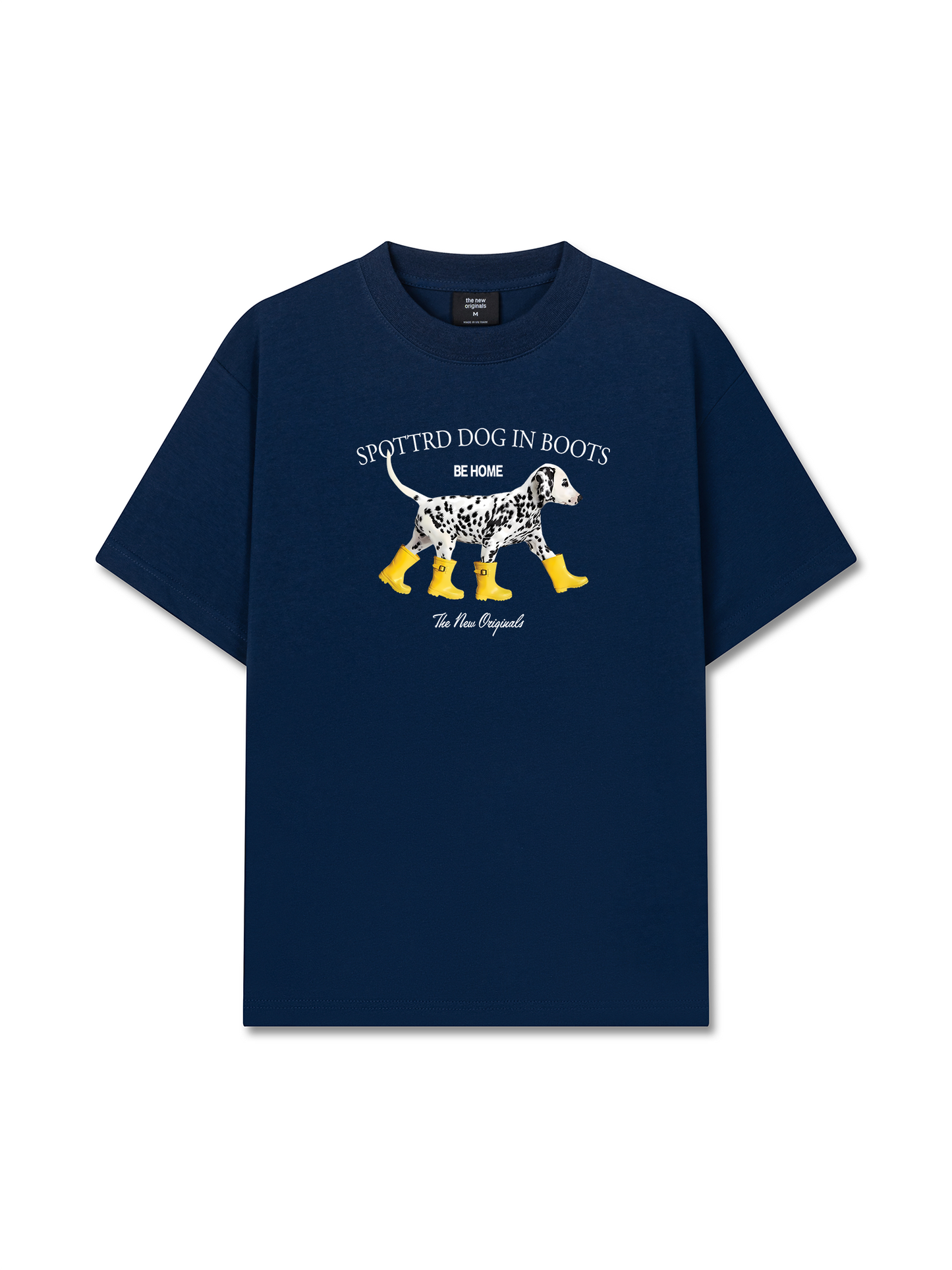 Áo Thun Relaxed Fit Animal Cute Puppy Yellow Boots