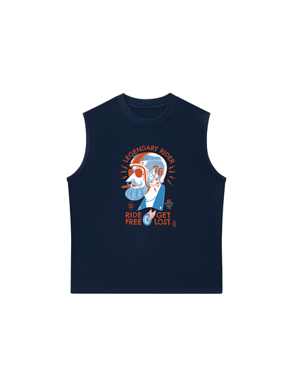 Áo Ba Lỗ Ralaxed Fit Ride Free Get Lost