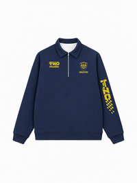 Áo Sweater Polo Nỉ Hai Da  Racing Style